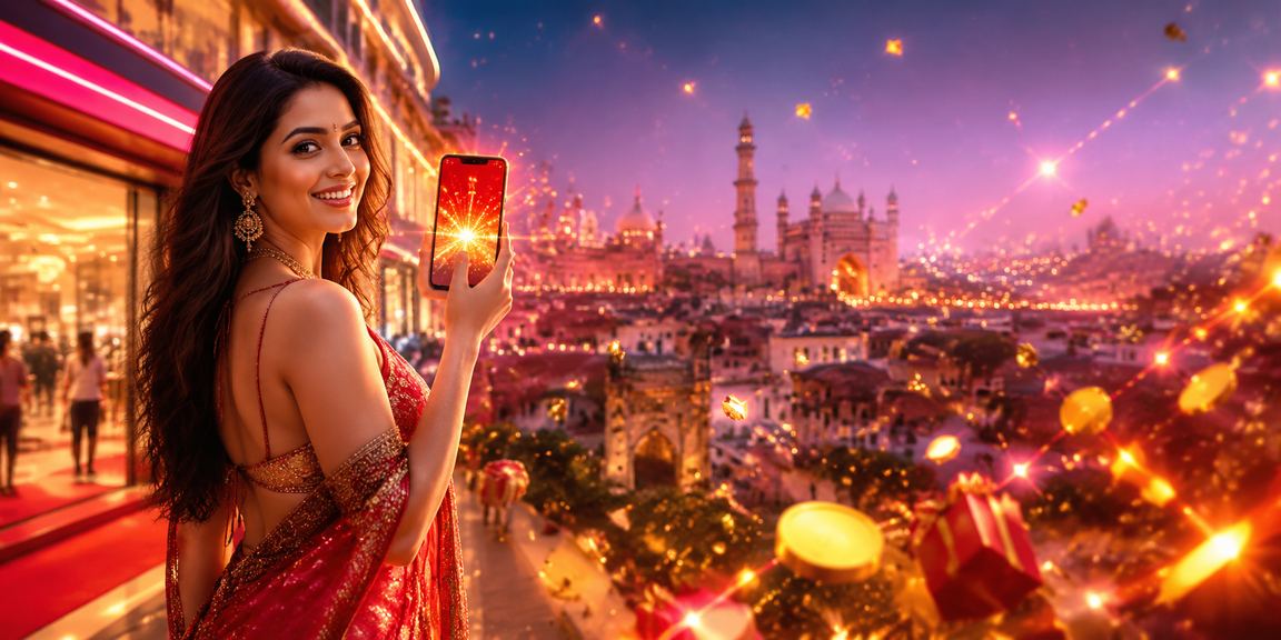 Bollywood themed casino interface displayed on app